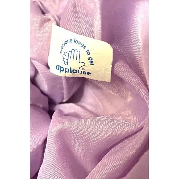 Vtg Girls Unicorn Plush Purse Bag Stuffed Animal Purple Multicolored P3 - Picture 4 of 7